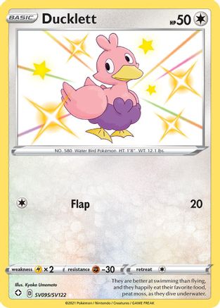 Ducklett (SV095) Holofoil - Shining Fates Shiny Vault
