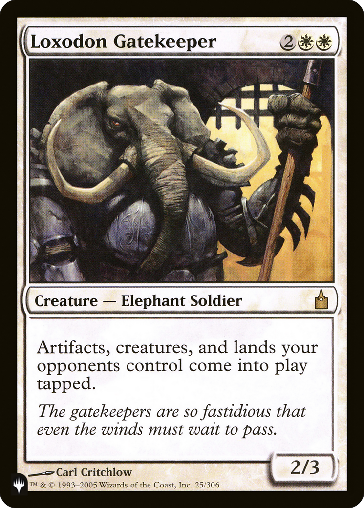 Loxodon Gatekeeper [The List] | Silver Goblin