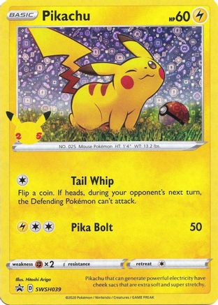 Pikachu - SWSH039 (General Mills) (SWSH039) Holofoil - Miscellaneous Cards & Products