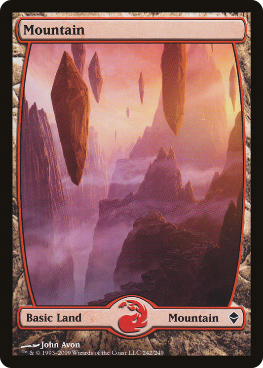Mountain (242) [Zendikar] Foil