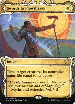 Swords to Plowshares (010) Etched Foil - Strixhaven Mystical Archive