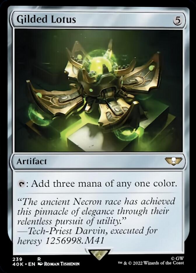 Gilded Lotus (Surge Foil) [Warhammer 40,000] | Silver Goblin