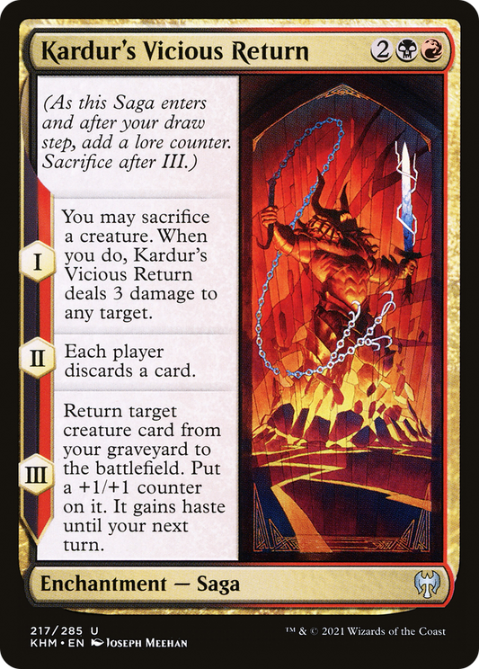 Kardur's Vicious Return [Kaldheim] Foil