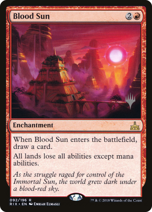 Blood Sun (Promo Pack) [Rivals of Ixalan Promos] Foil