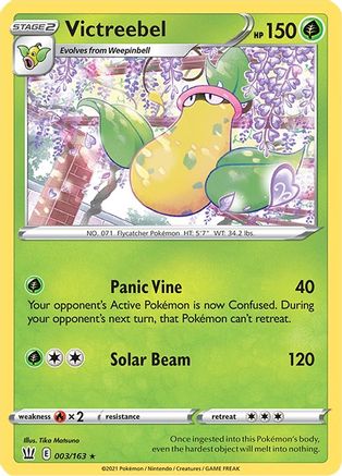Victreebel (3) Reverse Holofoil - Battle Styles