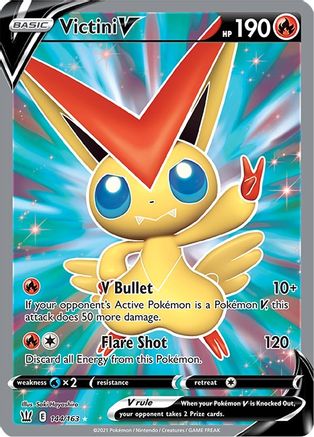 Victini V (144/163) [Sword & Shield: Battle Styles] | Silver Goblin