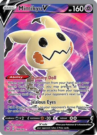 Mimikyu V (Full Art) (148) Holofoil - SWSH05 Battle Styles