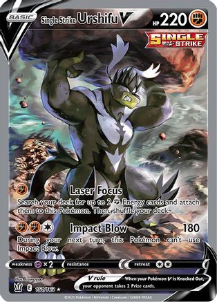 Single Strike Urshifu V (Alternate Full Art) (151) Holofoil - SWSH05 Battle Styles