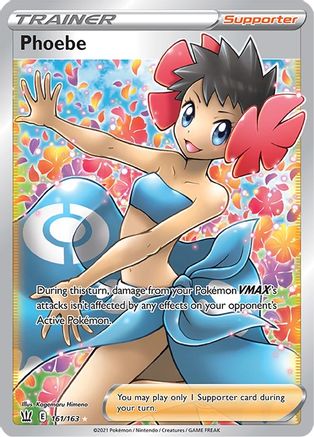 Phoebe (Full Art) (161) Holofoil - SWSH05 Battle Styles