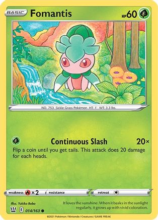 Fomantis (14) Reverse Holofoil - Battle Styles