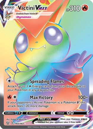 Victini VMAX (Secret) (165) Holofoil - SWSH05 Battle Styles