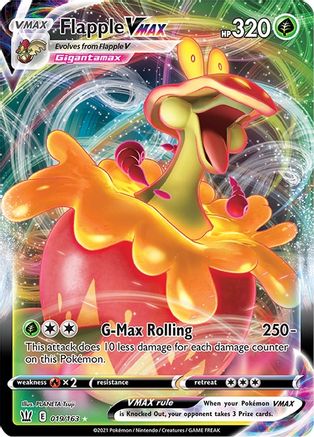 Flapple VMAX (19) Holofoil - SWSH05 Battle Styles