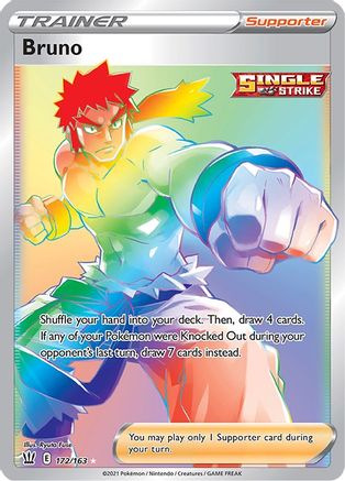 Bruno (Secret) (172) Holofoil - SWSH05 Battle Styles
