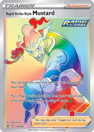 Rapid Strike Style Mustard (Secret) (176) Holofoil - SWSH05 Battle Styles