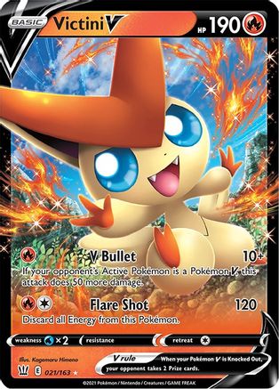 Victini V (21) Holofoil - SWSH05 Battle Styles
