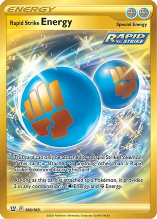 Rapid Strike Energy (Secret) (182) Holofoil - SWSH05 Battle Styles