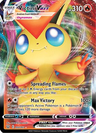 Victini VMAX (22) Holofoil - SWSH05 Battle Styles