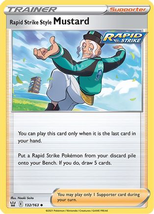 Rapid Strike Style Mustard (132) Reverse Holofoil - Battle Styles