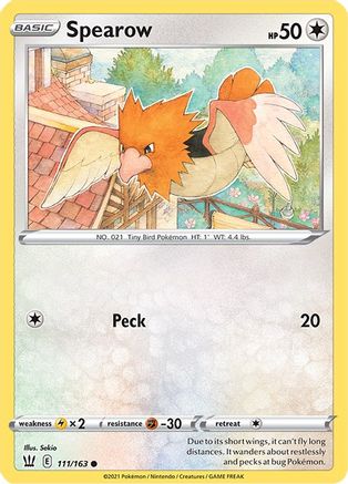 Spearow (111) - SWSH05 Battle Styles