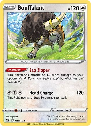 Bouffalant (118) Reverse Holofoil - Battle Styles
