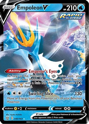 Empoleon V (040/163) [Sword & Shield: Battle Styles] | Silver Goblin