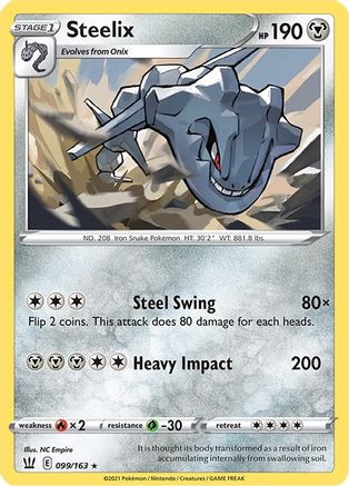 Steelix (099/163) [Sword & Shield: Battle Styles] | Silver Goblin