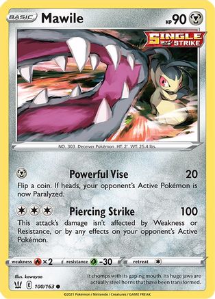 Mawile (100) Reverse Holofoil - Battle Styles
