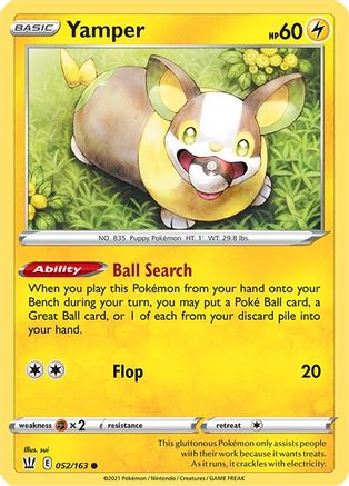 Yamper (052/163) [Sword & Shield: Battle Styles] | Silver Goblin