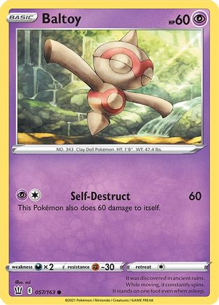 Baltoy (57) Reverse Holofoil - Battle Styles