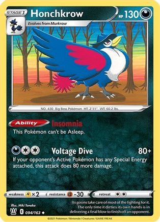Honchkrow (94) Reverse Holofoil - Battle Styles