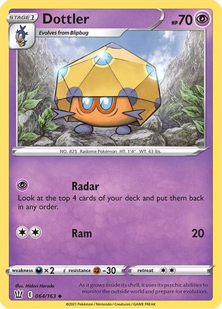 Dottler (64) Reverse Holofoil - Battle Styles