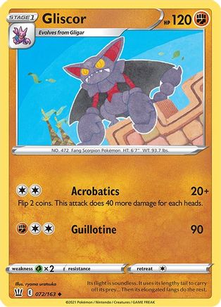 Gliscor (072/163) [Sword & Shield: Battle Styles] Reverse Holofoil