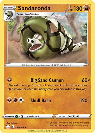 Sandaconda (82) Reverse Holofoil - Battle Styles
