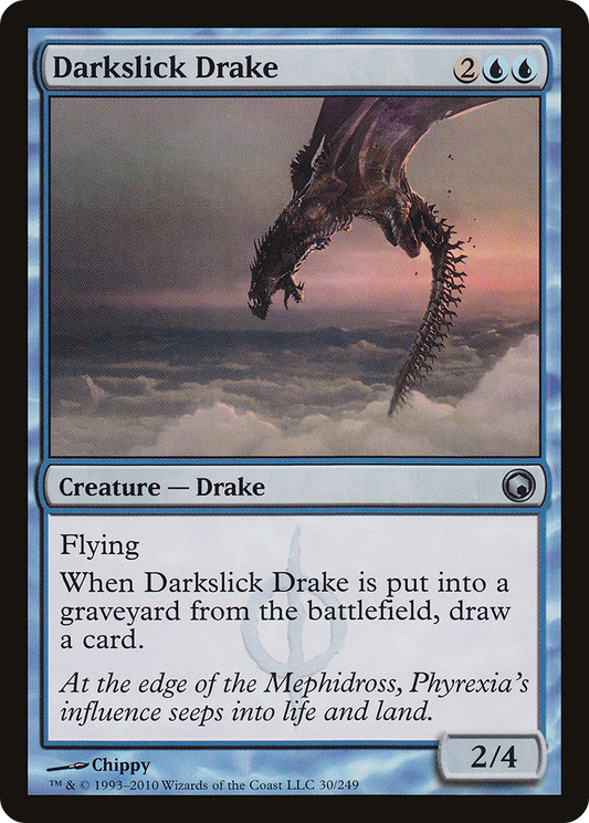 Darkslick Drake [Scars of Mirrodin] Foil
