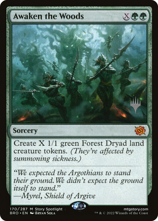 Awaken the Woods (Promo Pack) [The Brothers' War Promos] Foil