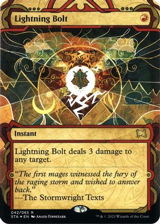 Lightning Bolt (042) Etched Foil - Strixhaven Mystical Archive