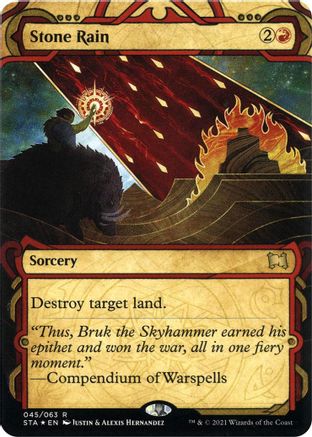 Stone Rain (045) Etched Foil - Strixhaven Mystical Archive