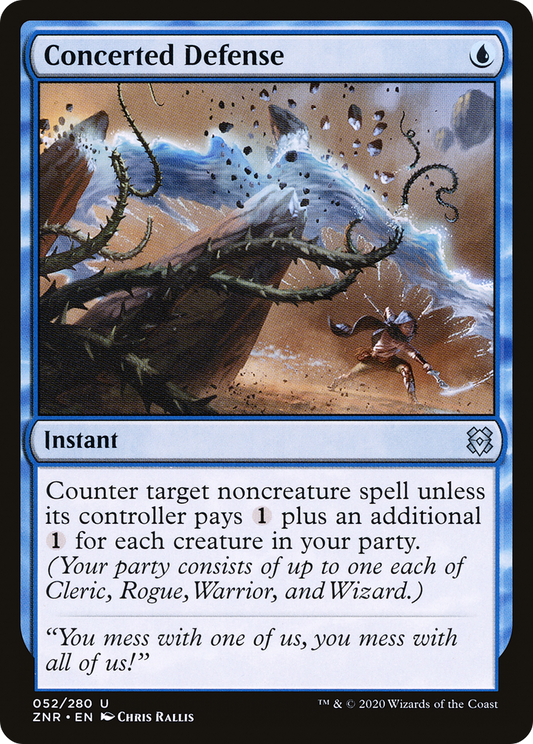 Concerted Defense [Zendikar Rising] Foil