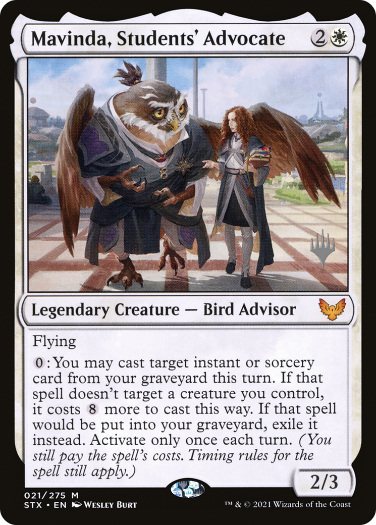 Mavinda, Students' Advocate (Promo Pack) [Strixhaven: School of Mages Promos] Foil