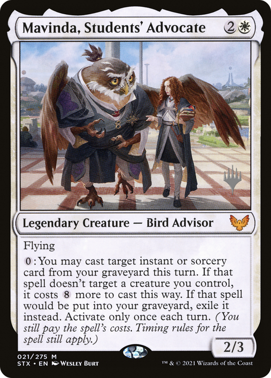 Mavinda, Students' Advocate (Promo Pack) [Strixhaven: School of Mages Promos] Foil