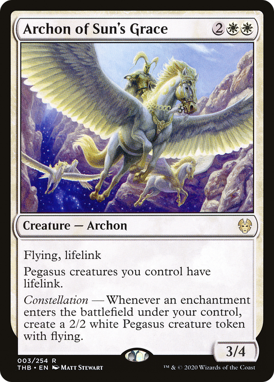 Archon of Sun's Grace [Theros Beyond Death] Foil