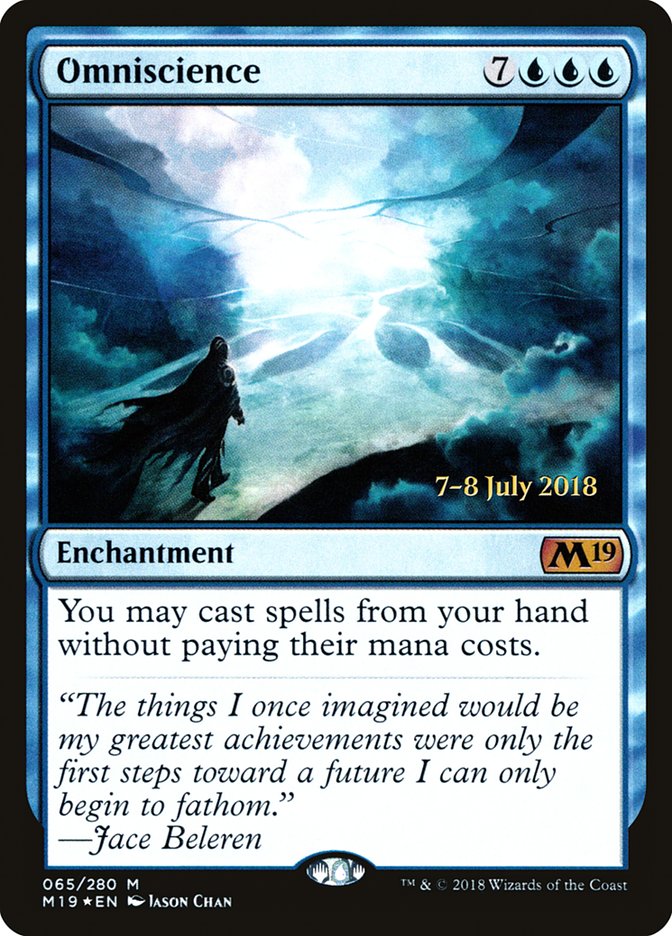 Omniscience [Core Set 2019 Prerelease Promos] | Silver Goblin