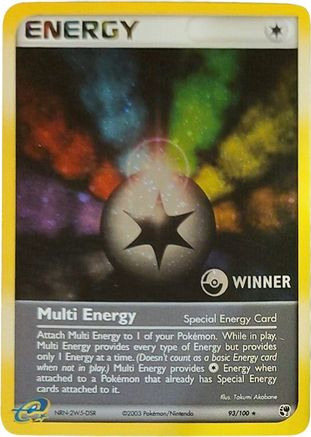 Multi Energy (Special) - 93/100 [Winner] (93) Holofoil - League & Championship Cards