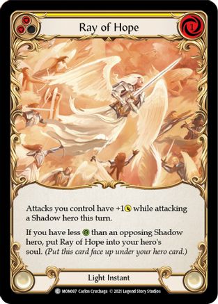 Ray of Hope (MON087) (Unlimited Edition) Rainbow Foil - Monarch