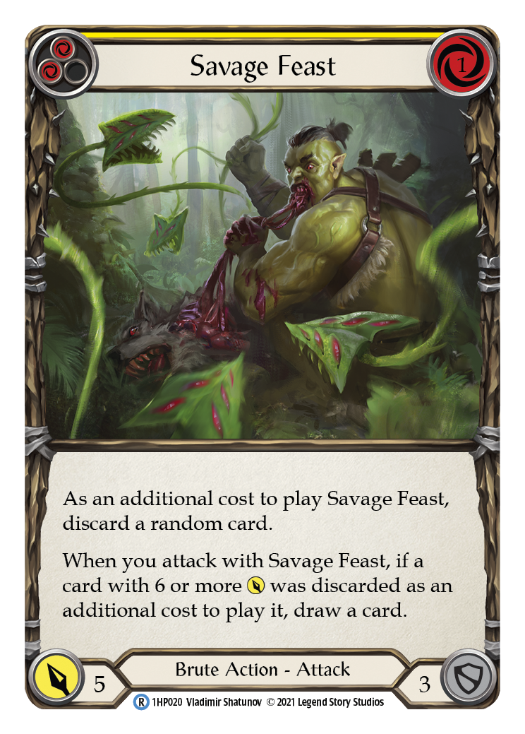 Savage Feast (Yellow) [1HP020] (History Pack 1) | Silver Goblin