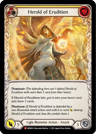 Herald of Erudition (MON004) 1st Edition Rainbow Foil - Monarch