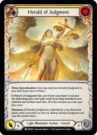 Herald of Judgment (MON007) Unlimited Edition Rainbow Foil - Monarch