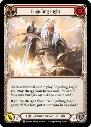 Engulfing Light (Red) (MON048) Unlimited Edition Rainbow Foil - Monarch