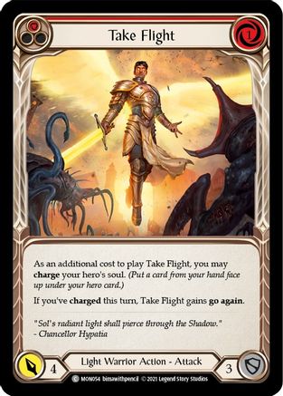 Take Flight (Red) (MON054) Unlimited Edition Rainbow Foil - Monarch
