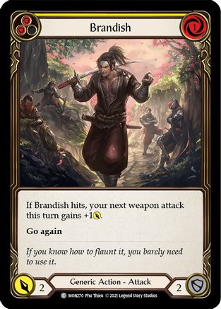 Brandish (Yellow) (MON270) 1st Edition  - Monarch